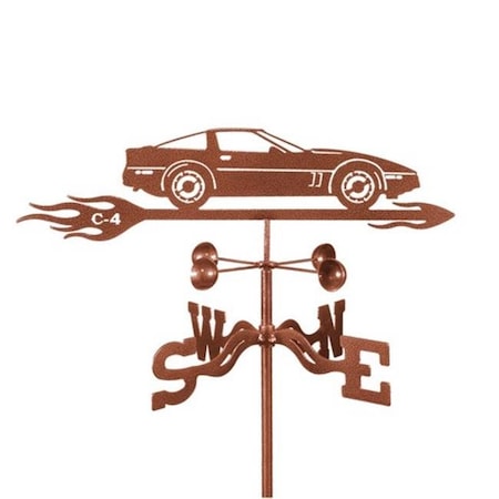 Ez Vane EZ Vane EZ1013-4S Corvette C4 Car Weathervane with Four Sided Mount EZ1013-4S